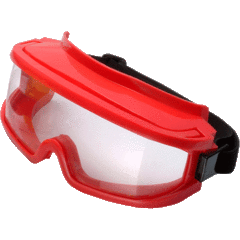 Large goggle, indirect ventilation