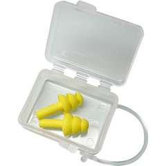 Triple mushroom rubber earplugs