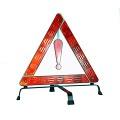 Traffic triangle warning sign