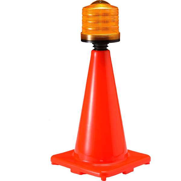 LED warning light with traffic cone - TC-30 + CP-802