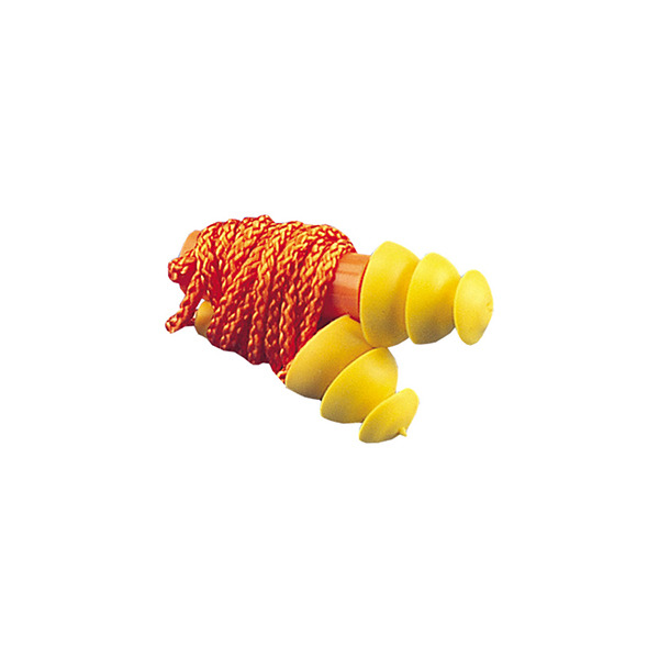 Triple mushroom design soft synthetic rubber earplug - EP-534