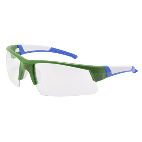 Green type tri color safety glasses