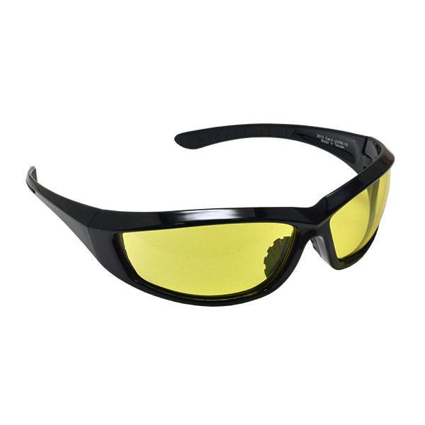 Amber lens safety glasses