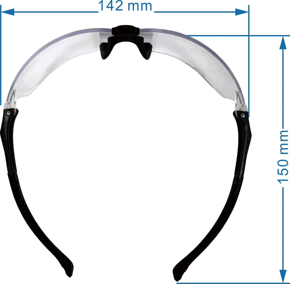 Parkson Safety Industrial Corp. - Smoke frameless safety eyewear - SS-5681