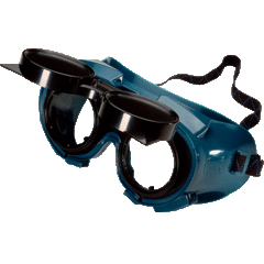 Lift up window welding goggle