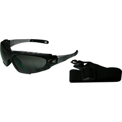Two pieces safety eyewear with smoke lens