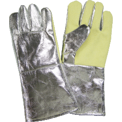 Aluminized gloves