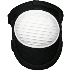 Rubber shell knee pad