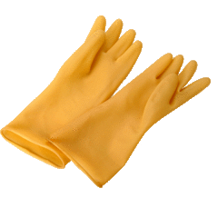 Rubber gloves