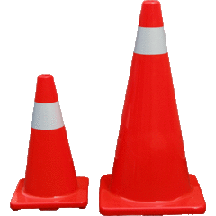 Flexible traffic cone