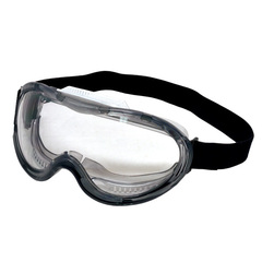 Simple black safety goggle