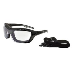 Replaceable leg safety glasses