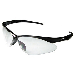 Curved safety glasses